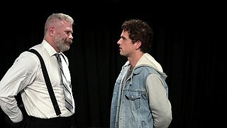 Silver Grizzly Bear vs slender twink!