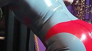 Extreme Deep Full Latex Catsuit Punch Fisting - Adelina Noir