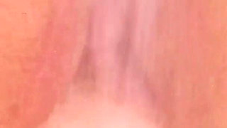 Hot MILF Masturbates in Bathtub with a Big Dildo in Herpussy and a Showerhead on Her Clit