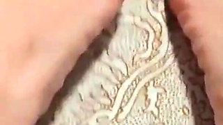 Foot Fetish with Pink Nails Jerking off a Big Cock and Fucking