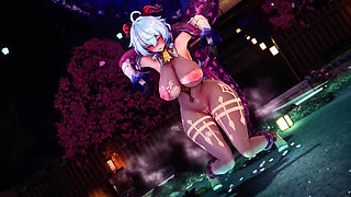 Genshin Impact -hot Spring Monster Fuck Horny Ganyu - 3D Hentai Animations