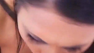 Hot MILF brunette Makayla Cox POV deepthroat blowjob cum swallow