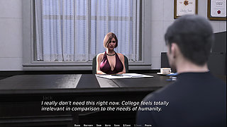 Awam Sophia in Another Life - Stepson Jack's Threesome in the Time Machine and Fucking His Hot Professor in Her Office