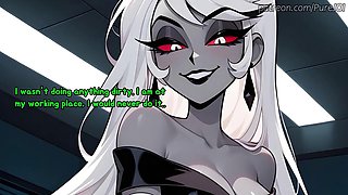 Carmilla Carmine catches her employee masturbating in the office Dildo JOI