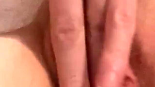 My Pussy with Big Labia Slapping and Rubbing