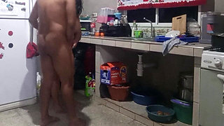 What a Delicious My Stepmother Gives Me in the Kitchen