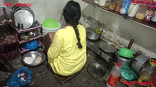 Big tits sister-in-law's doggy style ass fucking, cock sucked Hindi audio