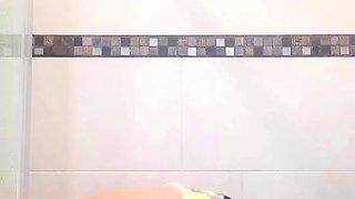 Hot Blonde Shower And Masturbating On Webcam