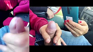 Coupleslowsexs Public Handjob Caught on Camera, He Films Her to Cum