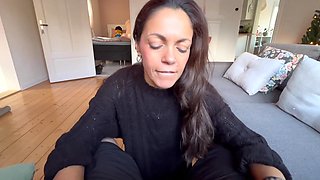 Sexy Buxom Brunette MILF Gets CIM After Rounds Of BJ, Rimming & Exciting Cock Riding