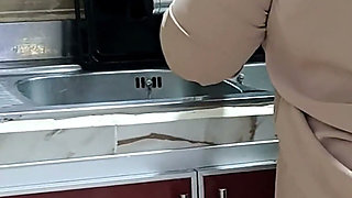 Fuck Stepmom Big Ass in Kitchen Hot MILF Anal Sex