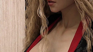 Cuckold MILF Lets Stepson Finger Her While Watching a Movie, Then Sucks His Cock Behind Husband’s Back - Part 2