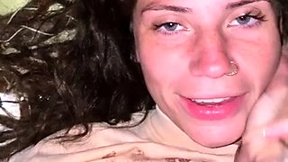 Hairy lesbian lovers enjoy passionate pussy eating session