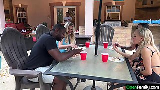Blonde Anastasia Shades Pounded by Big Cock in Open Family