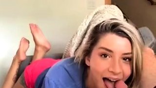Real amateur college coed teens blowjob cumshot