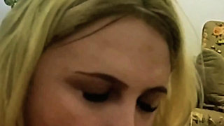 Blonde sexy Turkish MILF blowjob