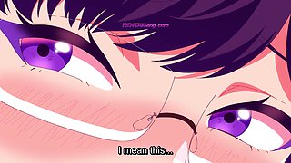 Nerdy glasses anime chick arched over classroom desk & pummeled deep by rigorous educator