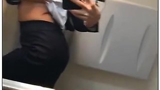 Sofi Ryan In Latina Stewardess Joins The Masturbation Club In The Lavatory