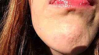 My Lips and Tongue Closeup