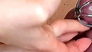 A Huge Cock Ready to Explode From Multiple Orgasms. Sperm Blocking.