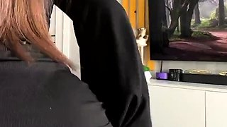 Perfect big ass for fucking bounces on my cock and she will