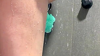 Surprise Shower Fuck: She Begs for My Cock Against Tiles