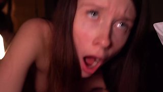 Two Horny Students Share a Monster Cock Like a Gummy Candy!