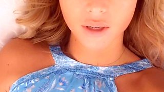 Pussy toying busty high heeled stunner solo pov masturbation