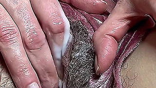 Look at My Hairy Under Wet and Dirty Shorts,leaking Cream From Hairy Vagina