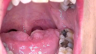 Mouth fetish clip with ali bordeaux fullhd - Inside my mouth