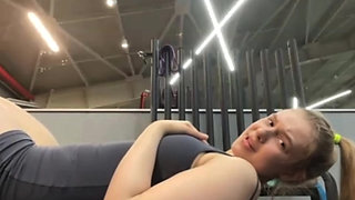 She sucking my dick even in the gym