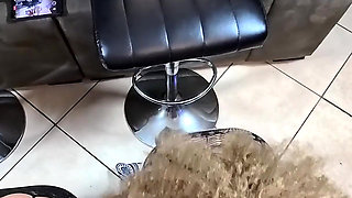 Getting a Creampie After Getting FFM Threesome Fuck, Legs Spread Wide