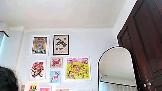 Big boobs milf masturbates with her dildo