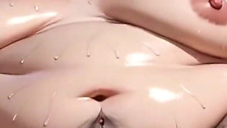 Fat BBW Bound & Soaking Wet - Hairy Pussy Craving Thick Cock