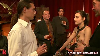 Slaves tormented at lounge party
