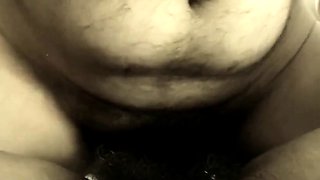 Bush Penetration Close-Up - Hairy Amateur Mature Girl POV