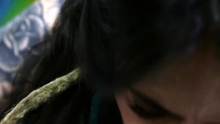 POV face close up cumshot