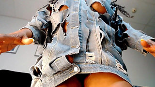 Tourist Hulk Transformation and Denim Destruction, Gypsy Witch Enchantment - Growth Fetish, Transformation Fantasy