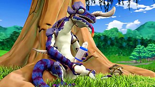 Romping, rule 34, cum on tits