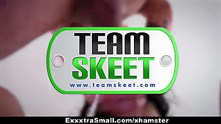 Exxxtrasmall - small neighbour nailed by large cock