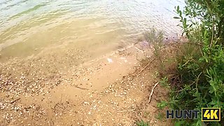 Hunt4k. she cheated on her bf for money at a public beach
