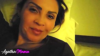 A flick leaked of a nasty COUGAR who sent it to her step-brother-in-law, fapping while her hubby was at work.