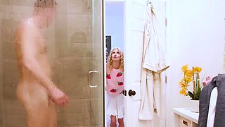 Filthy Husband Lifts His Tiny Babysitter In The Air And