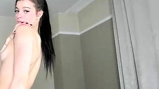 Amateur Webcam Teen Flashes Masturbates