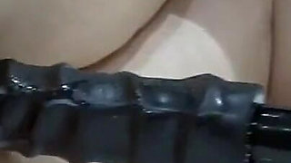 Sex Machine Going in so Deep and I Cover It in My White Pussy Cream