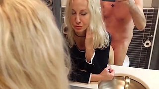 Mature Blonde Wife Selena Gets Anal Doggy Style in Bathroom - Hot German MILF Amateur 4K