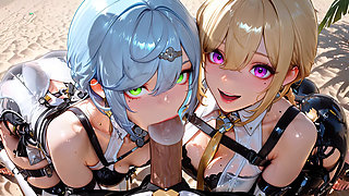 4 Zenless Zone Zero Women Crash the Captain's Yacht and Beg Forgiveness on an Island