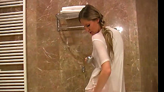 Transparent Breasts Under Wet T-shirt