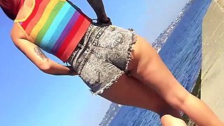 Tattooed redhead mom loves a kink lube session