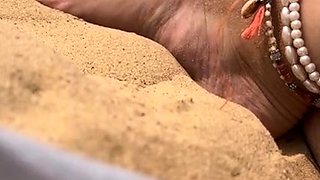 Flexible foot fetish masturbating with feet and hands